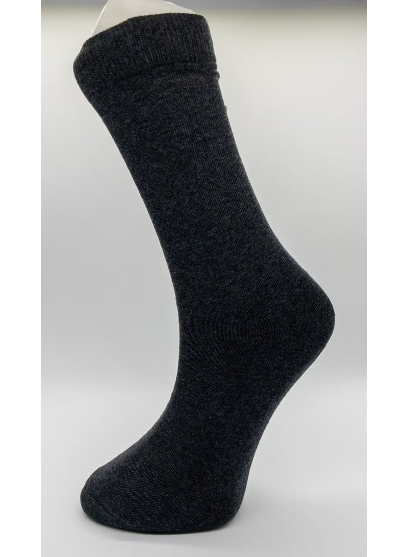 Ciho Socks Men's Cotton 6 Pairs Solid Colors Socket Socks - Image 1